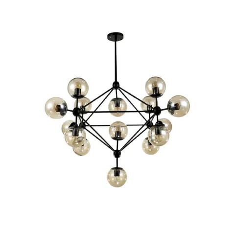 Zoom Pendant Light - Black - 46.5'' H x 53.1'' W x 53.1'' D