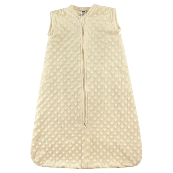 slide 1 of 1, Hudson Baby Infant Plush Sleeping Bag, Sack, Blanket, Cream Dot Mink 0-6 Months - Cream Dot Mink