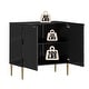preview thumbnail 6 of 14, Clihome 2-Door Storage Buffet Sideboard with Adjustable Shelf