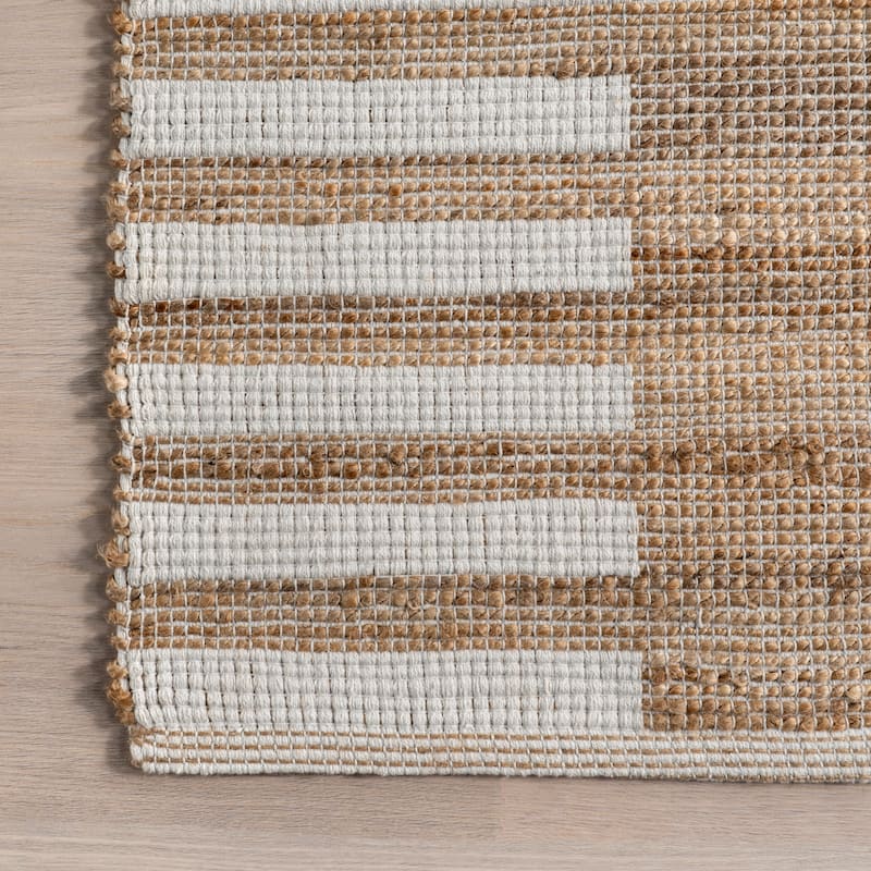 Oberlin Striped Jute Area Rug