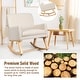 preview thumbnail 15 of 15, Costway Modern Upholstered Rocking Chair Rocking Armchair for Living