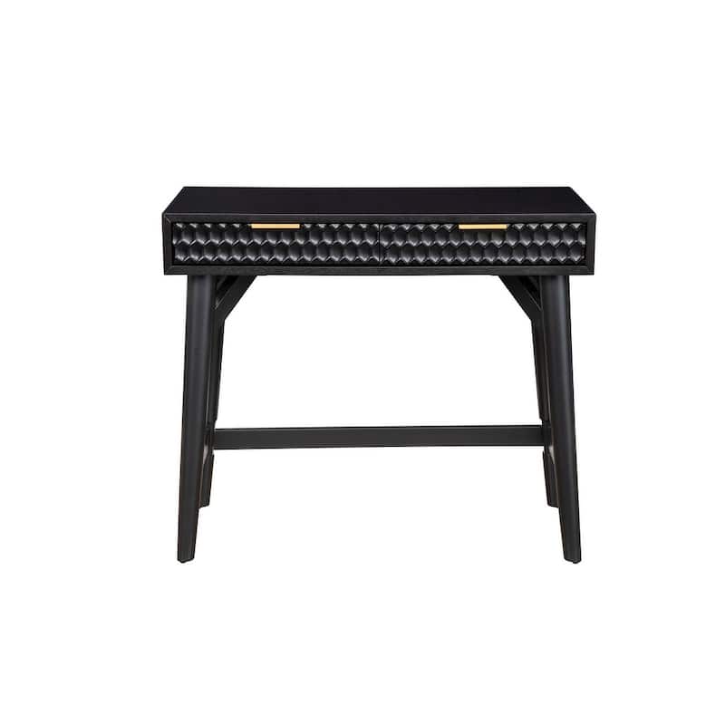Origins by Alpine Black Pearl Mini Desk, Black