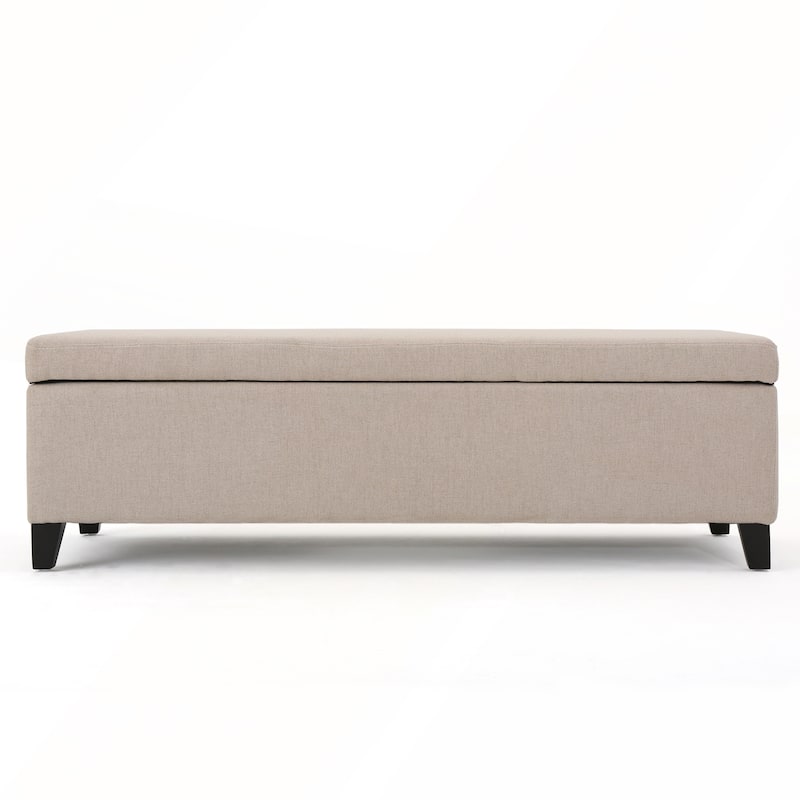 Storage Ottoman with Dense Foam Padding and Ample Space for Modern Living and Multi-Functional Use