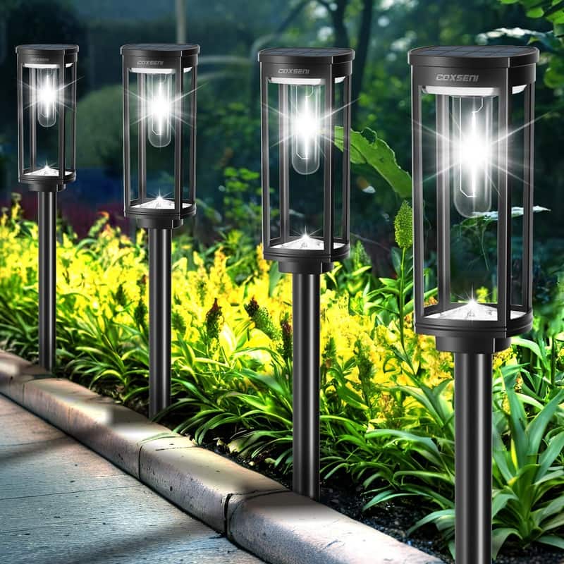 Solar Pathway Lights Outdoor, Bright Outside Waterproof