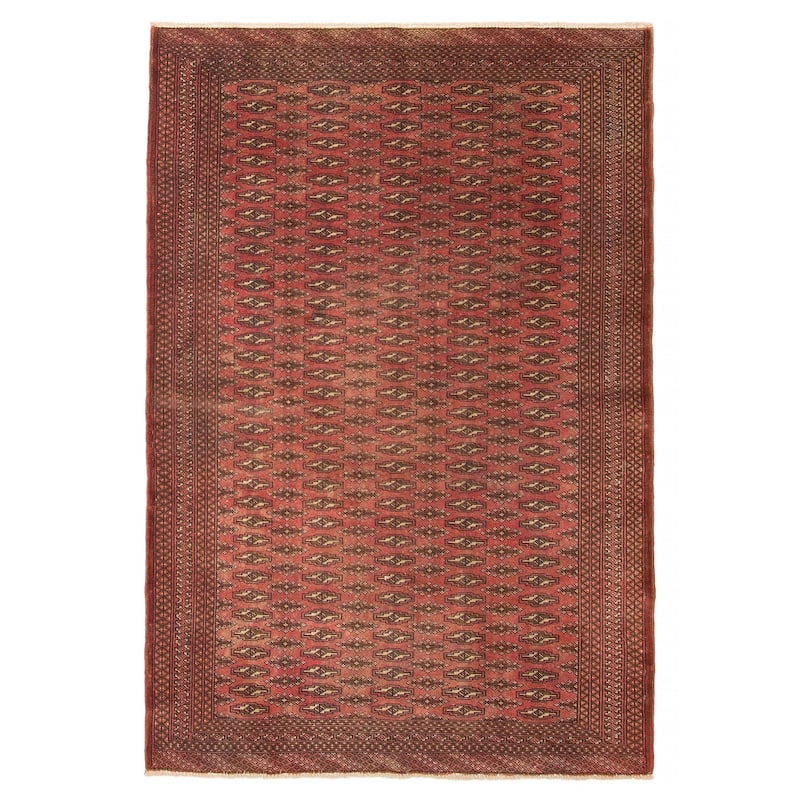 ECARPETGALLERY Hand-knotted Teimani Copper Wool Rug - 4'4 x 6'5 - Dark Copper - 4'4 x 6'5