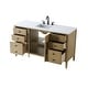 preview thumbnail 11 of 9, Elegant Lighting VF29660 Blakely 60" Free Standing Single Basin Vanity