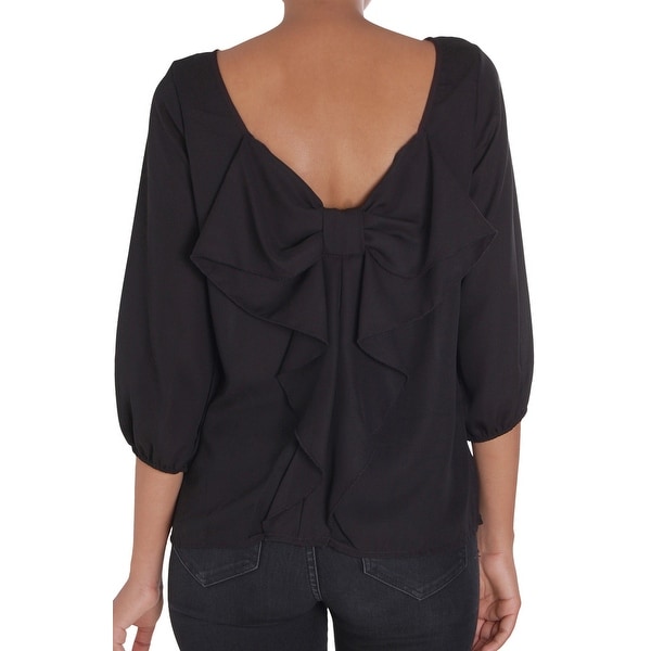 Chiffon back top clearance