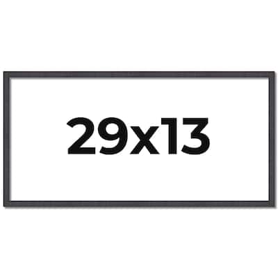 29x13 Frame Brown Solid Wood Picture Frame - Complete Modern Photo