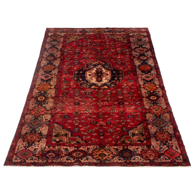 ECARPETGALLERY Hand-knotted Andelz Red Wool Rug - 5'5 x 10'2