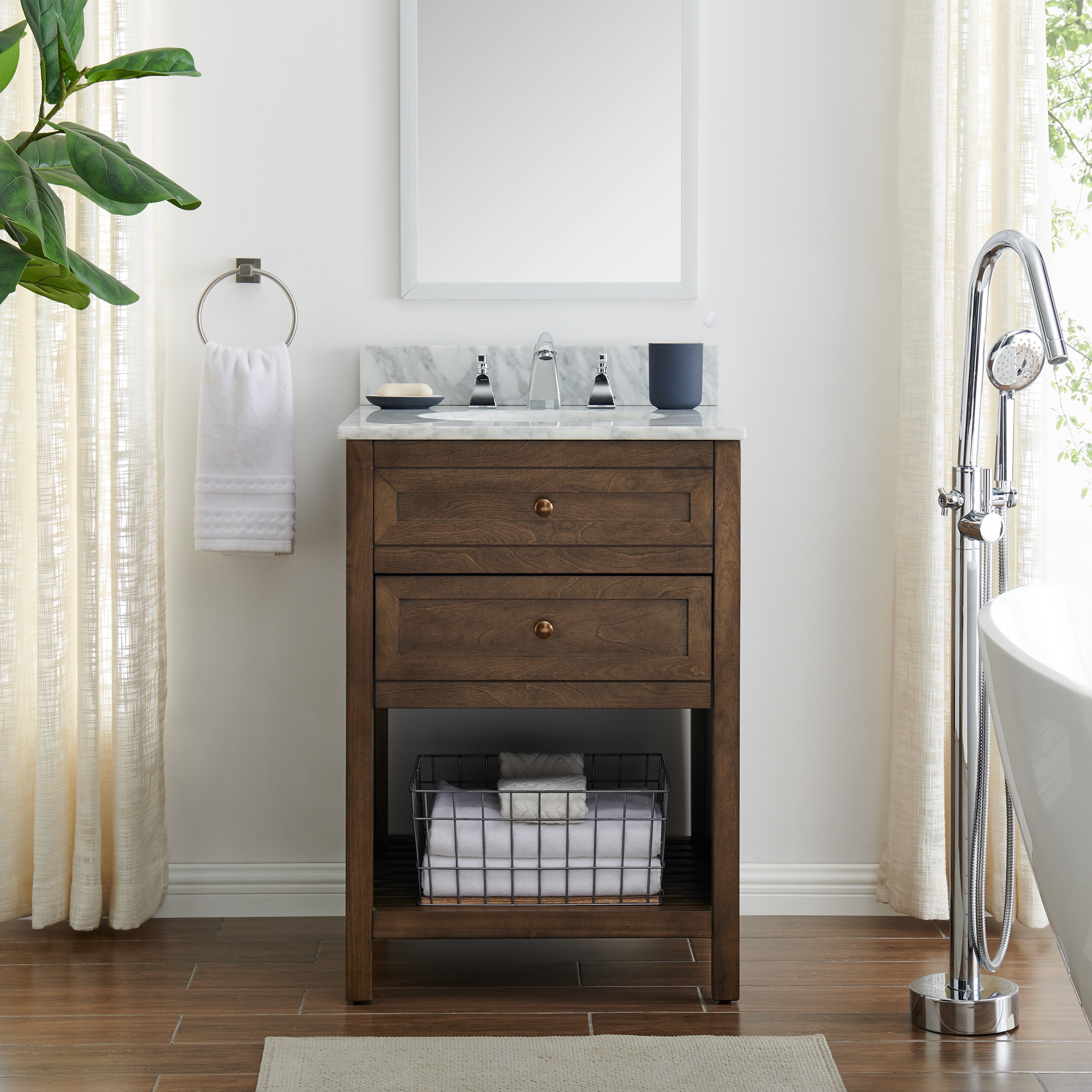 The Gray Barn Pennington Farmhouse Brown Stone 24 Inch Bath The Gray Barn Pennington Farmhouse