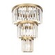 preview thumbnail 3 of 5, Varaluz Social Club 6-Light 3-Tier Crystal Wall Sconce - Havana Gold