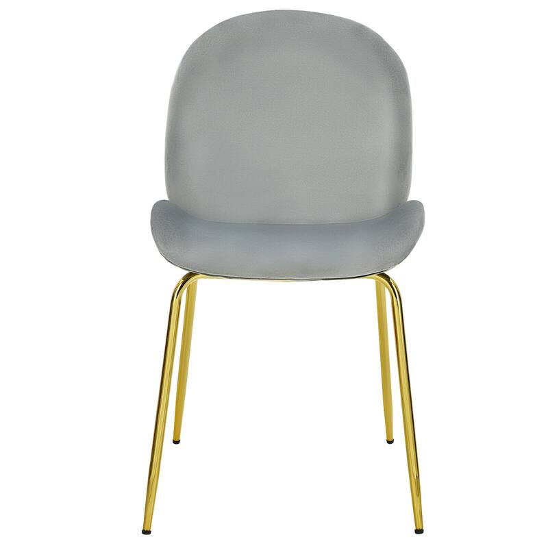 Gymax 4PCS Velvet Dining Chair Accent Leisure Chair Armless Side Chair - See Details