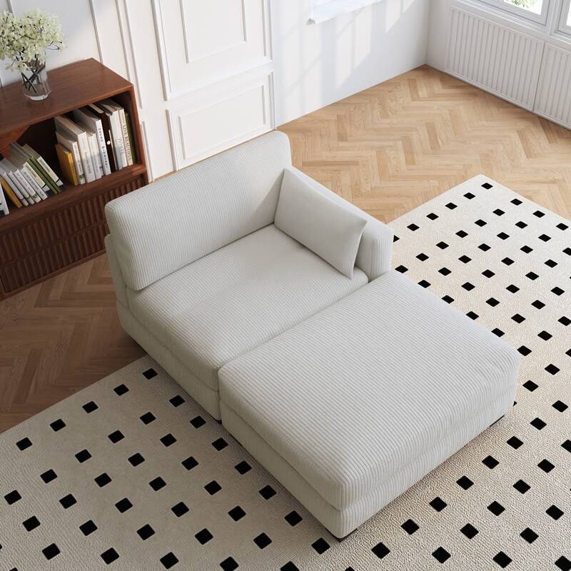 88" Convertible Larger Couch Modular Sectional Sofa Set