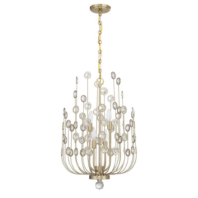 Savoy House 1-3597-4 Irina 4 Light 18" Wide Crystal Abstract