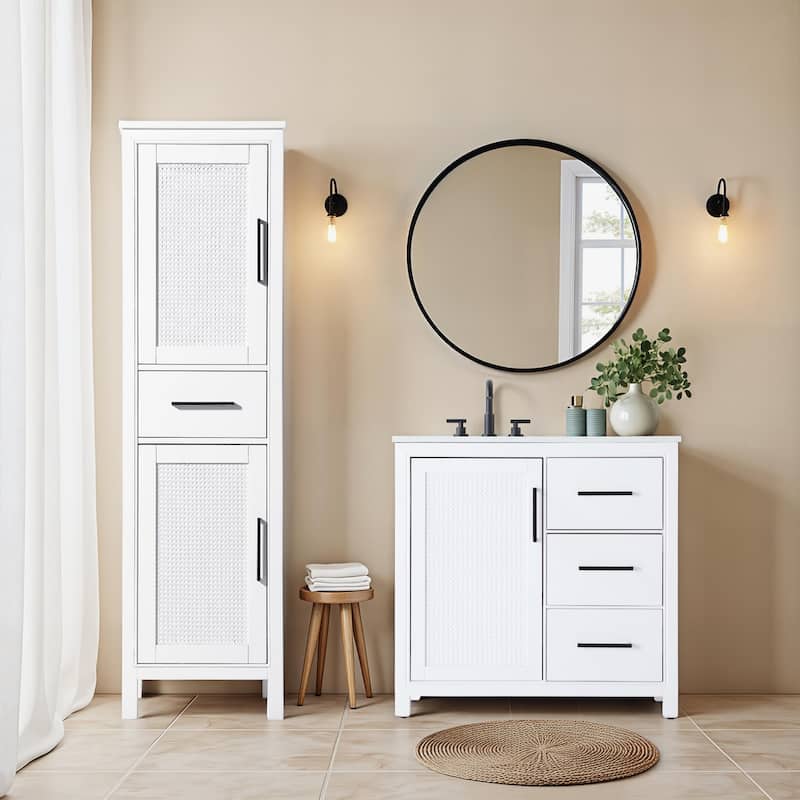 Winslow 16-28 Inch Bath Storage Cabinet