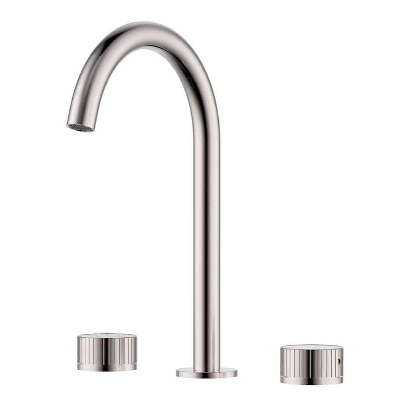 Ruvati Athena Two Handle Stone Marble Inlay Twist Bathroom Faucet in Brushed Nickel - RVF5232BN - 7'6" x 9'6"