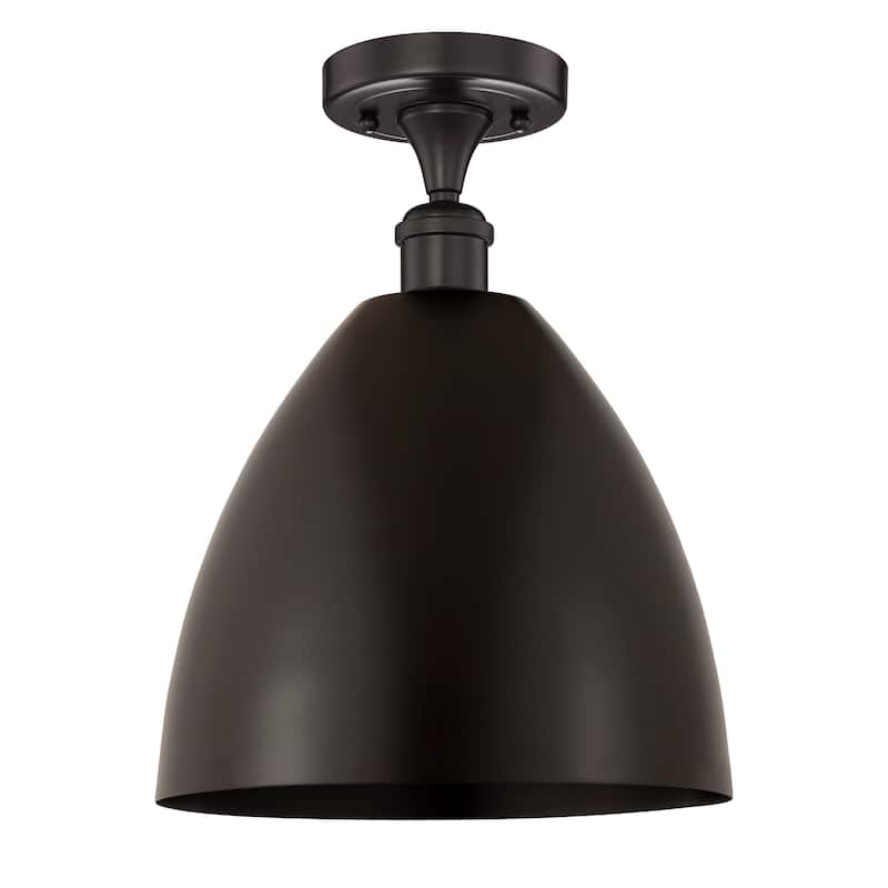 Innovations Lighting Edison Metal Bristol - 1 Light 12" Semi-Flush Mount. - Oil Rubbed Bronze