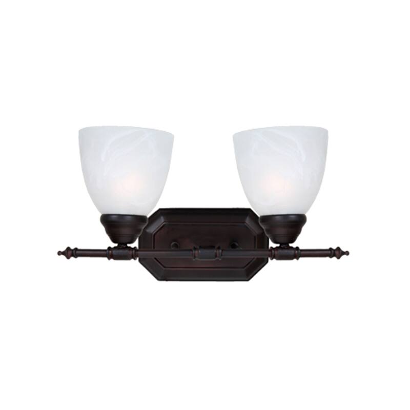 Jeffrey Oil Rubbed Bronze Finish 2-light Vanity Fixture