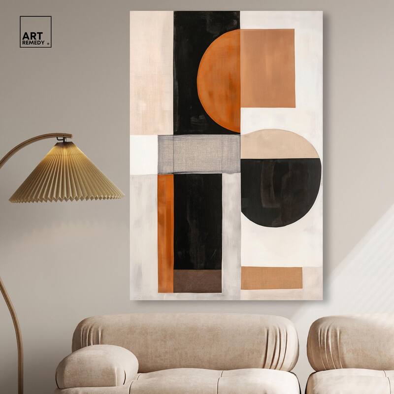 Divided Circle I Canvas by Art Remedy, Gallery Wrapped