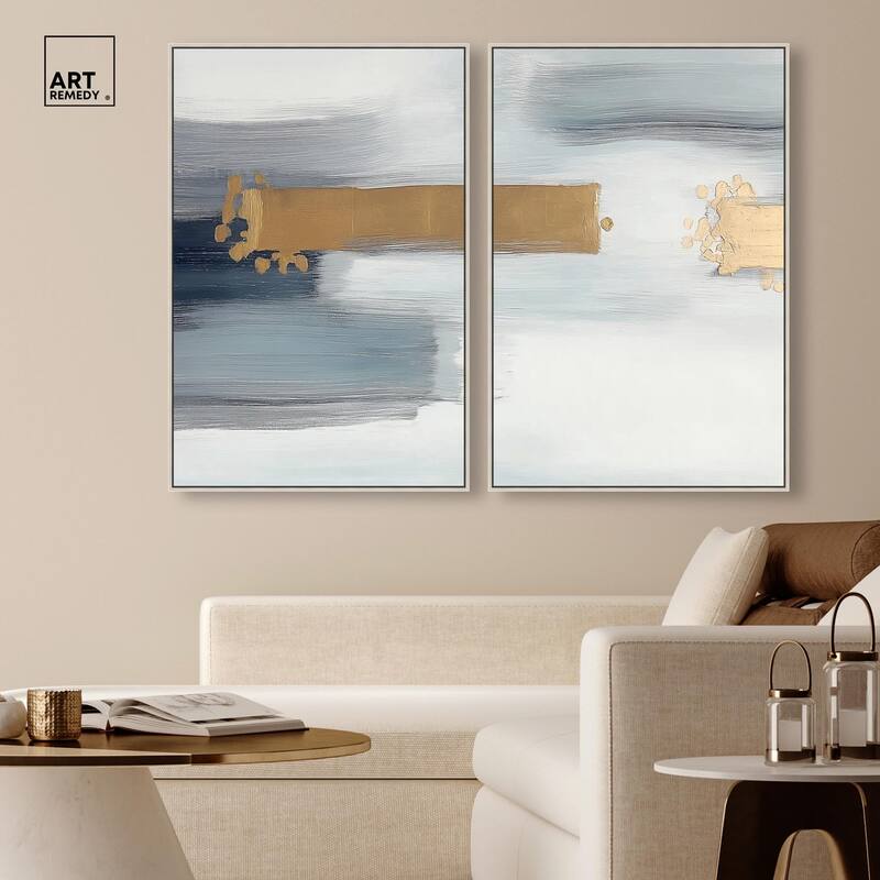 Azure Horizon III Canvas Set of 2 by Art Remedy