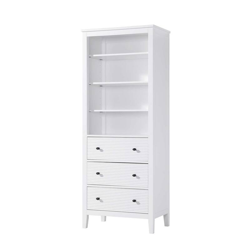 Kensington 16-28 Inch Open Shelving Bath Storage Cabinet
