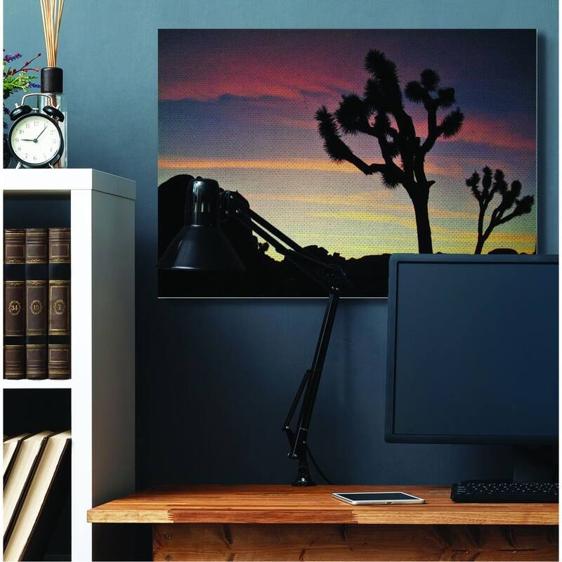 Stupell Desert Tree Sunset Silhouette Photograph Canvas Wall Art