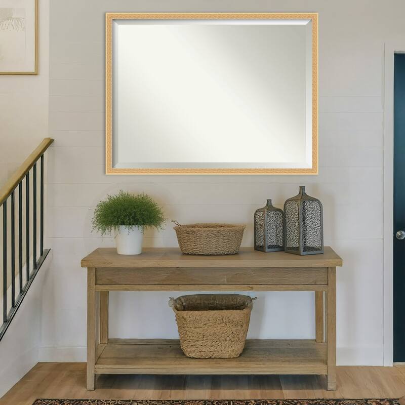 Bethany Beveled Wood Framed Wall Mirror
