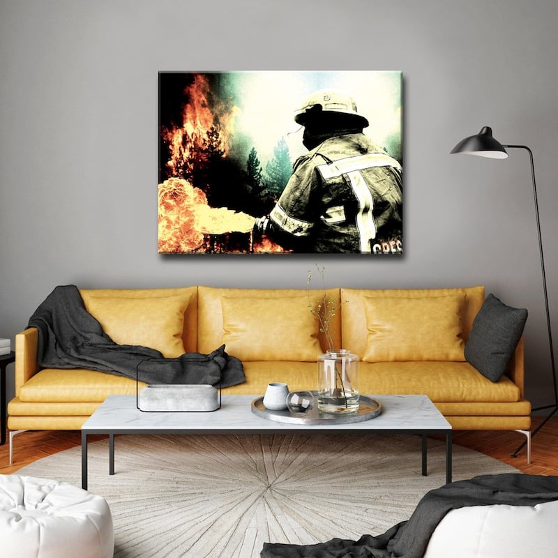 Ready2HangArt 'Fire and Rain' Canvas Art Print