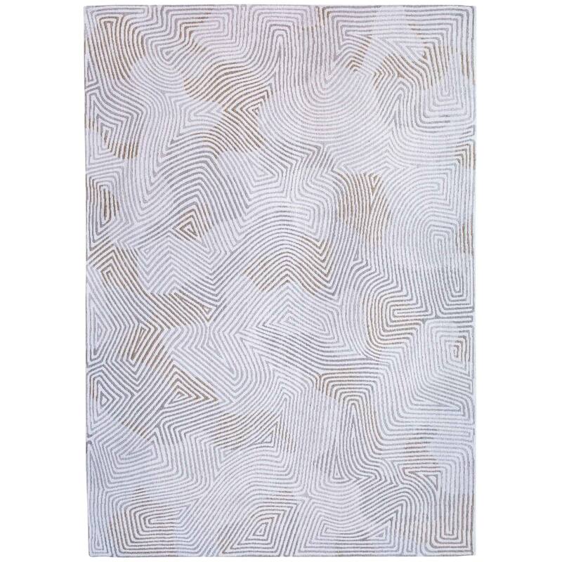 Komub Abstract Modern Non Skid Woven Area Rug By HomeRoots