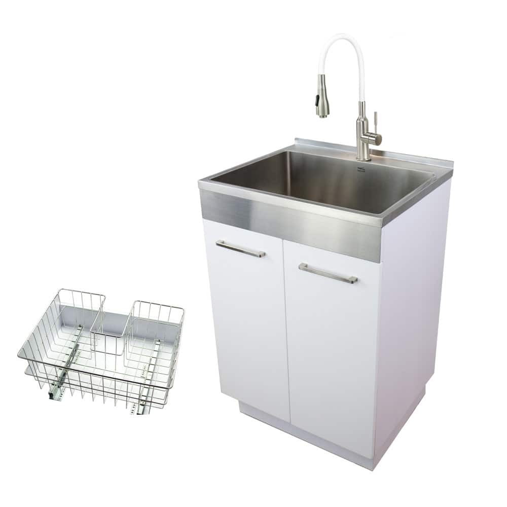 Transolid TRS_TCAB-2420 Contemporary Laundry Cabinet 23-5/8" Free