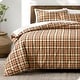 preview thumbnail 63 of 86, Bare Home Cotton Flannel Duvet Cover and Sham Set Red Lodge Plaid - Full - Queen