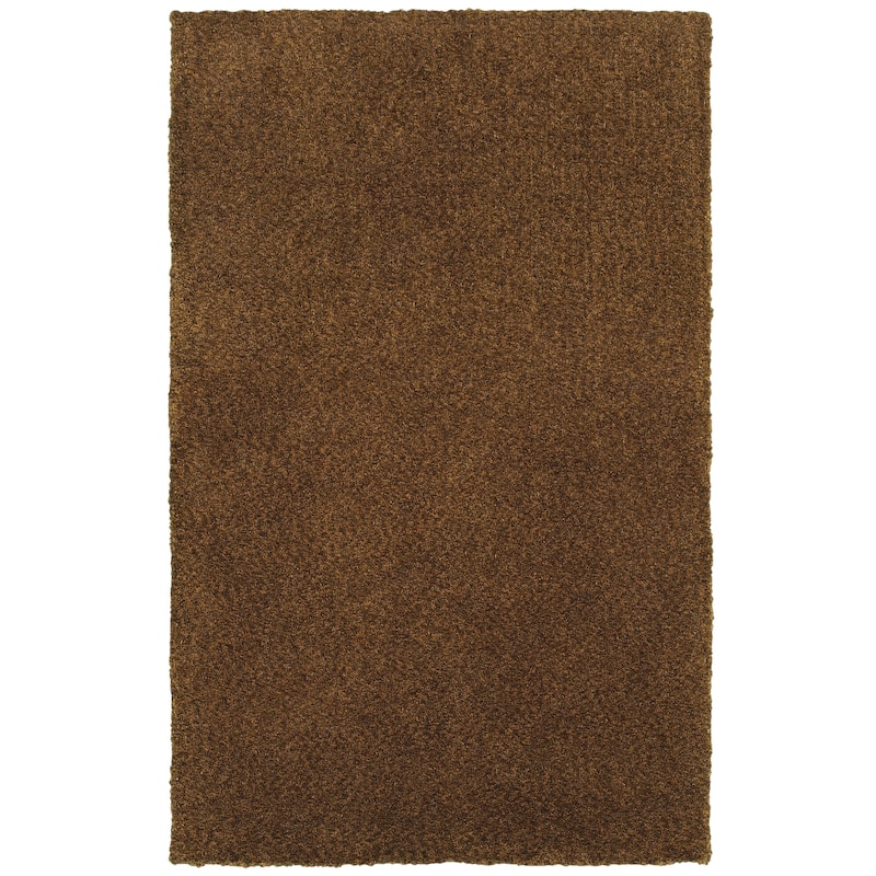 Style Haven Farum Heathered Shag Rug - 3' x 5' - Brown - Rectangle