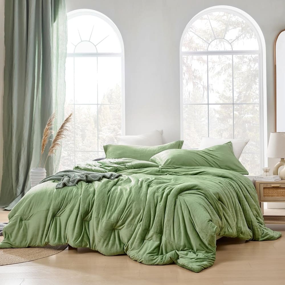 Love Thick® - Velvety Coma Inducer Oversized Comforter Set - Mountain Moss