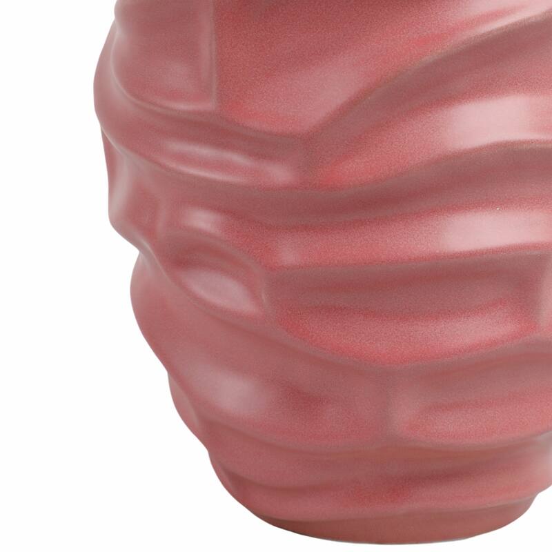 Porcelain Quinlan Classic Decorative Vase - Bean Red