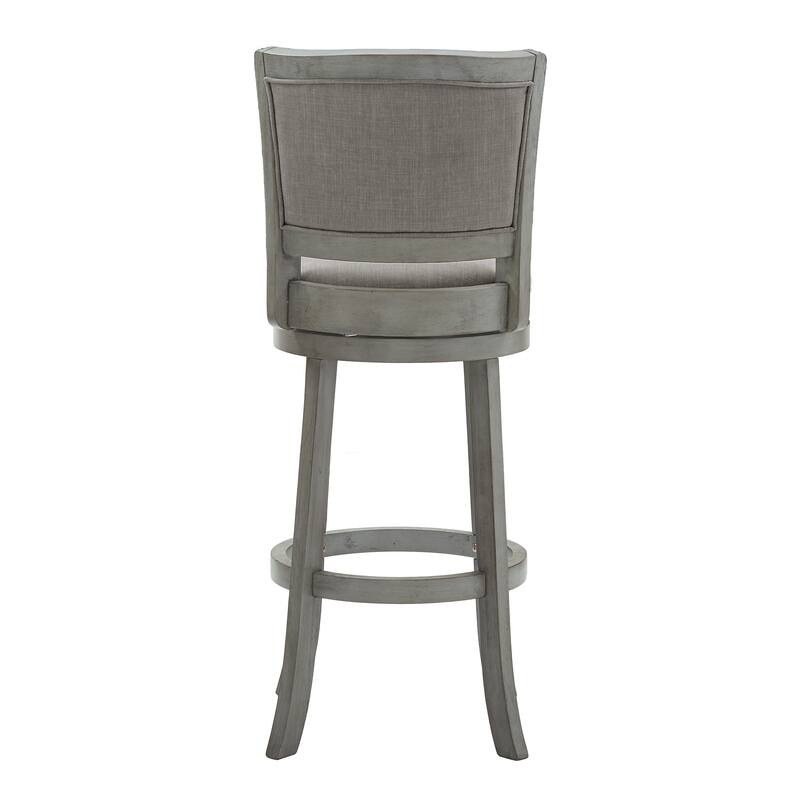 Menas Upholstered Back Swivel Stool by iNSPIRE Q Classic