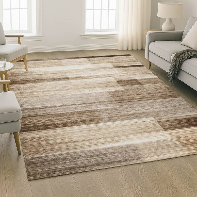 Premium Washable Super Soft Ombre Layers Mayfield Rug