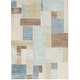 preview thumbnail 24 of 48, Nourison Astra Machine Washable Paneled Area Rug 4' x 6' - Blue/Green/Multi