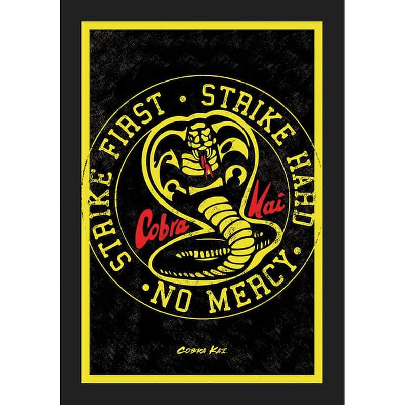 Cobra Kai Emblem Framed Poster - 24 x 36 Inch