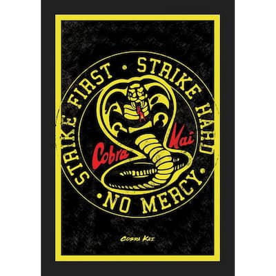 Cobra Kai Emblem Framed Poster - 24 x 36 Inch