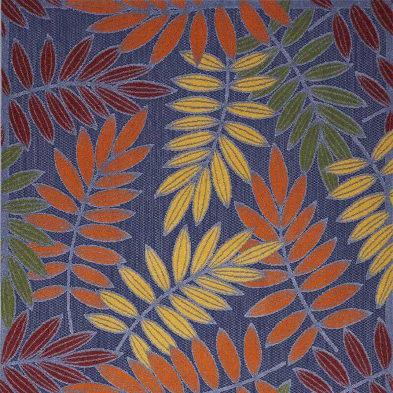 HomeRoots Contemporary Rectangle Outdoor Rug - 5' X 7'