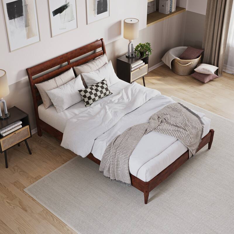 Savannah Solid Wood Low Profile Platform Bed