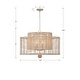 preview thumbnail 8 of 8, Jayna 8 Light Burnished Silver Chandelier - 31.25"W x 22"H