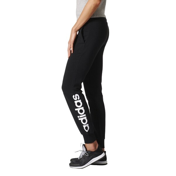 adidas womens black joggers