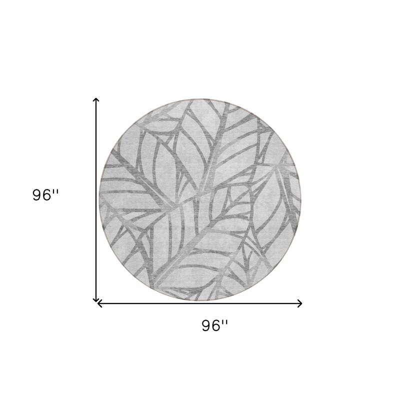 HomeRoots Floral Transitional Rectangle Outdoor Rug