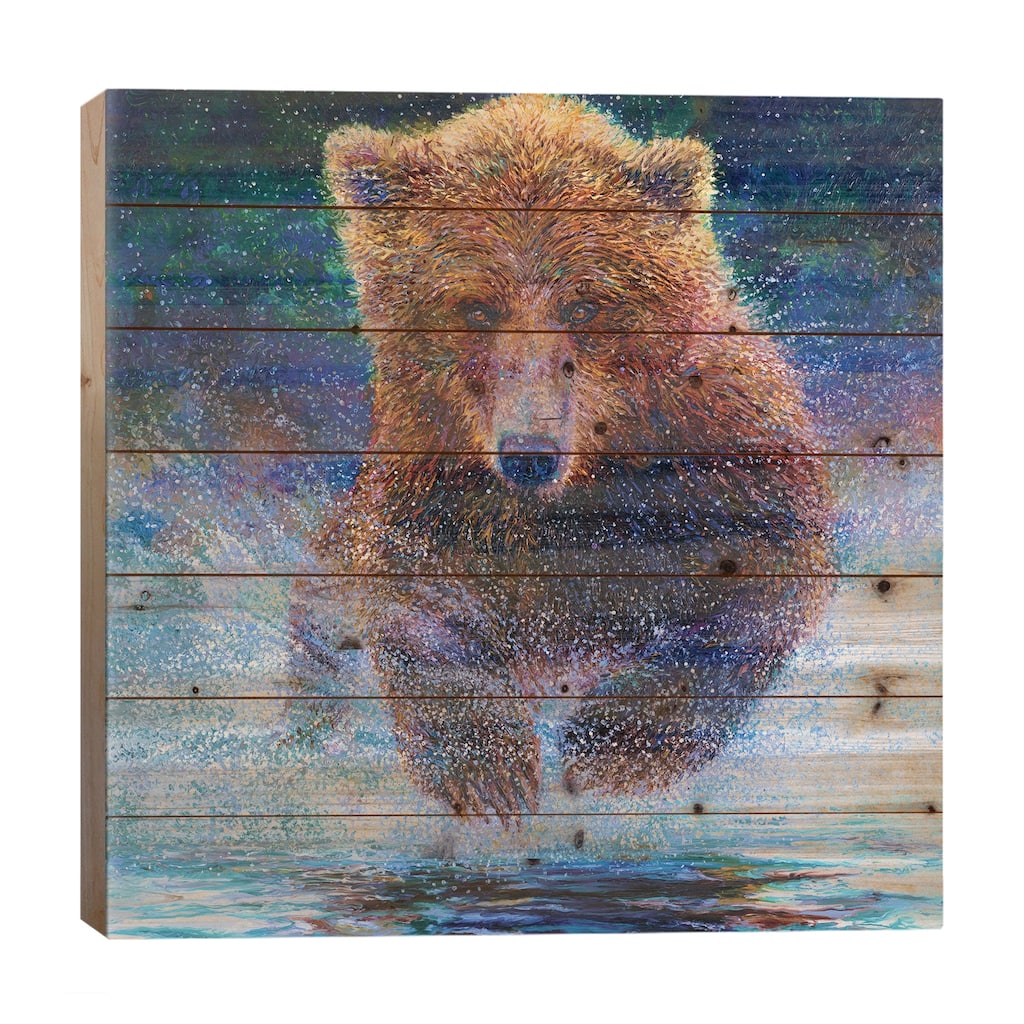Arctos Print On Wood by Iris Scott - Multi-Color