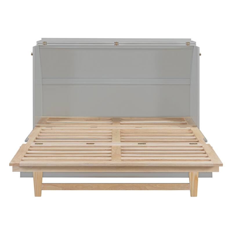 Queen Size Murphy Bed with Versatile Storage & Large Drawers