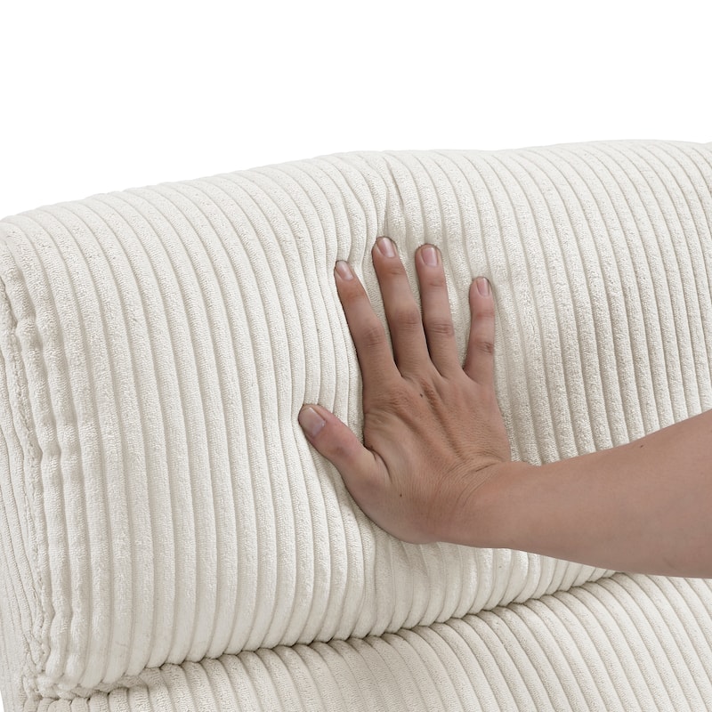 Covelo Corduroy Push Back Reclining Chair