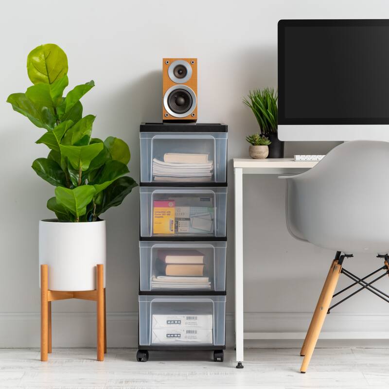 IRIS USA® Narrow Chest 70 Qt - Black