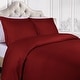 preview thumbnail 16 of 30, Superior Gyda 400-Thread Count Egyptian Cotton Duvet Cover Set Burgundy - Twin