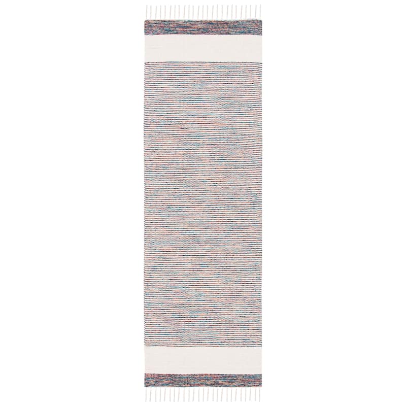 SAFAVIEH Handmade Montauk Viktorien Boho Cotton Fringe Rug